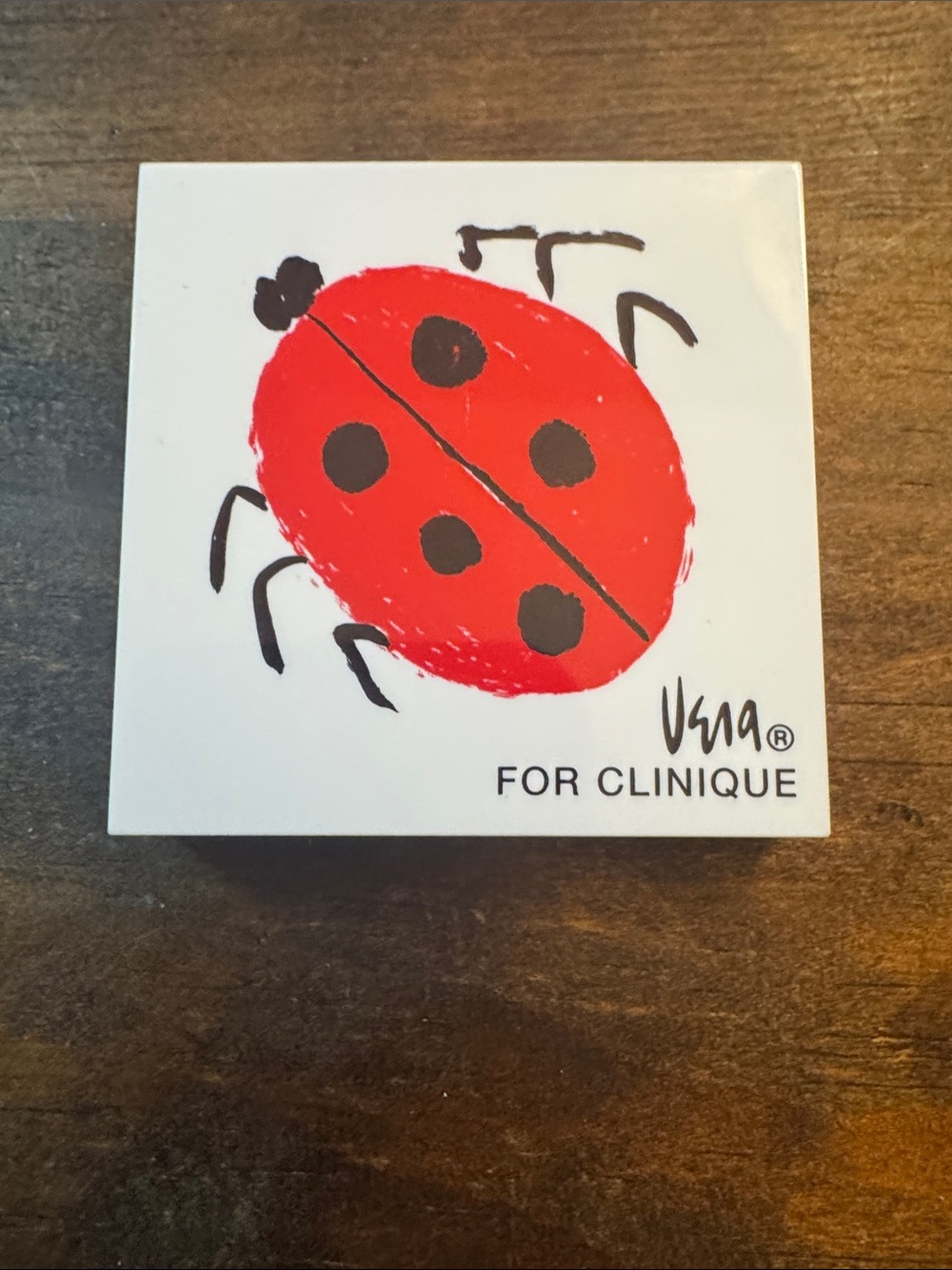 Clinique Eyeshadow Palette — Red and Black Ladybug Design